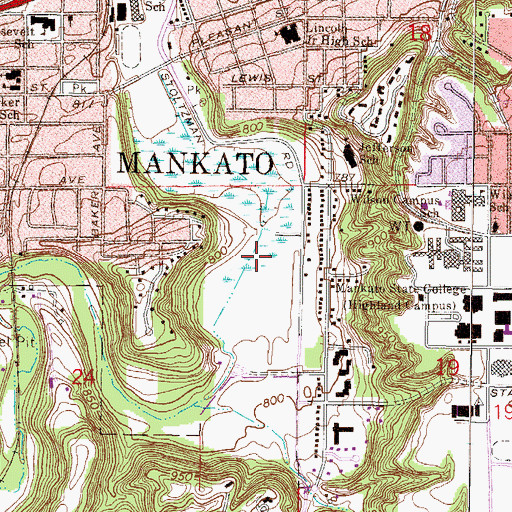 Topographic Map of Troost Pond, MN