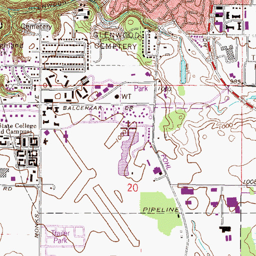 Topographic Map of Lions Lake, MN