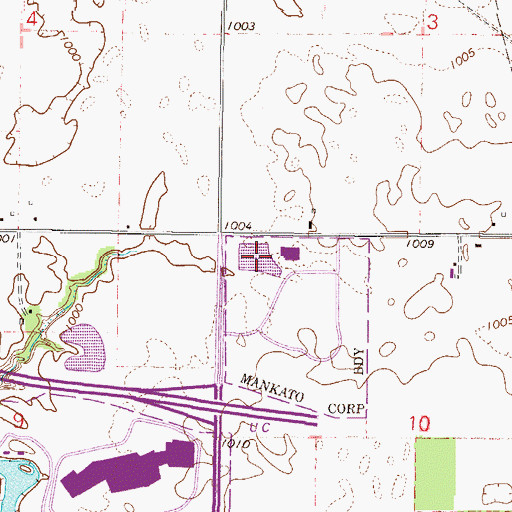 Topographic Map of Premier Pond, MN
