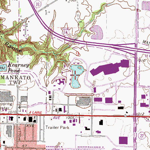 Topographic Map of Lake Dorothy, MN