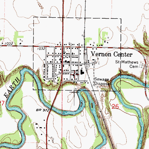 Topographic Map of Saint Peter's Lutheran Church, MN