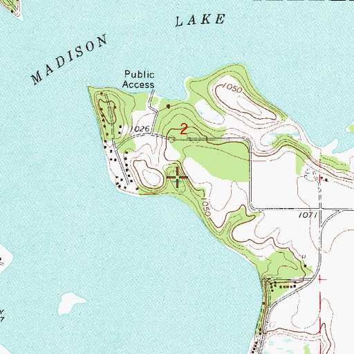 Topographic Map of Bray Park, MN