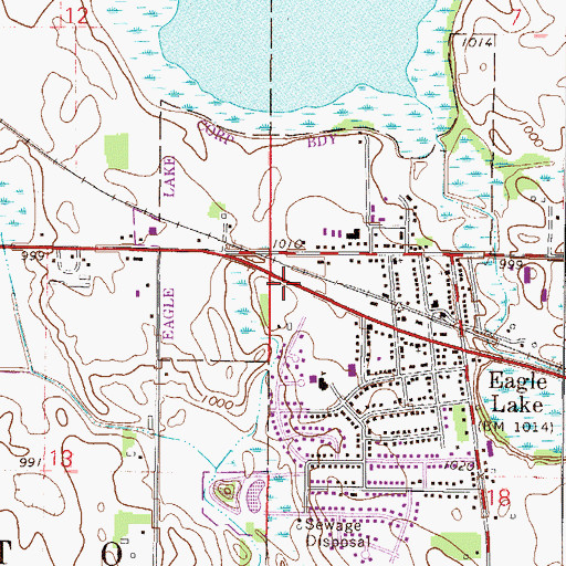 Topographic Map of Epiphany Lutheran Church, MN