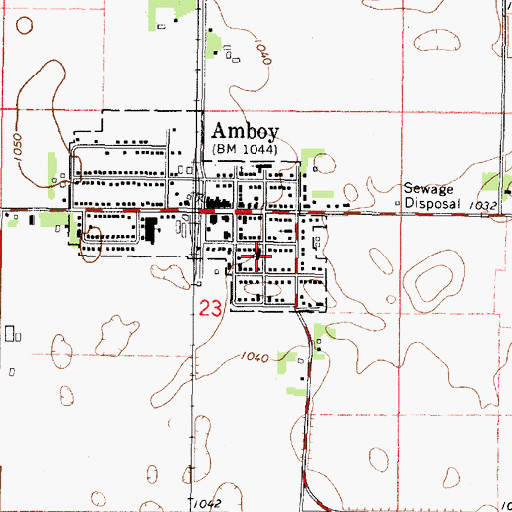 Topographic Map of Saint Paul's Lutheran Church, MN