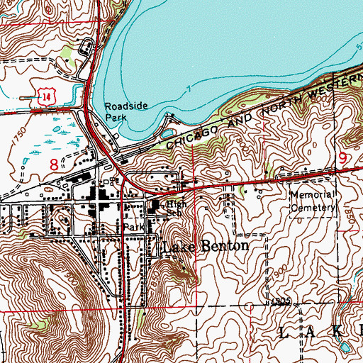 Topographic Map of Kingdom Hall of Jehovahs Witnesses, MN