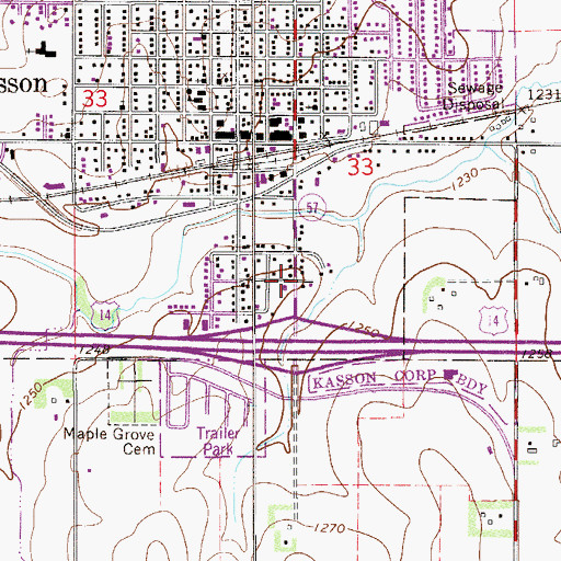 Topographic Map of Mount Sion Independent Lutheran Church, MN