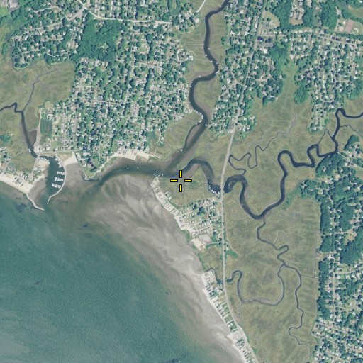 Aerial/Satellite Image of Back River, CT