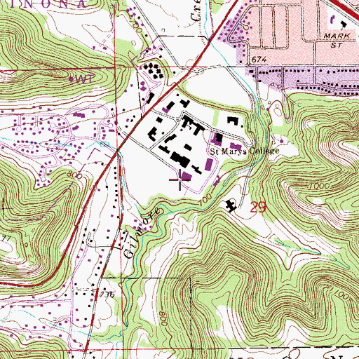 Topographic Map of Performance Center, MN