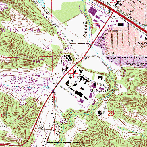 Topographic Map of Adducci Science Center, MN