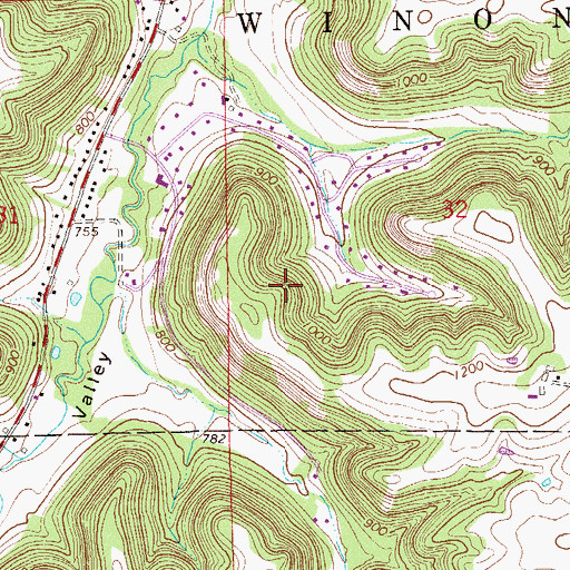 Topographic Map of Stonehedge, MN