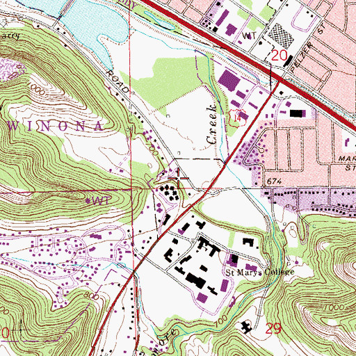 Topographic Map of Visitors' Cottage Number Three, MN