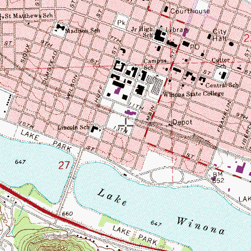 Topographic Map of Maxwell Field, MN