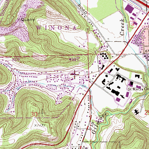 Topographic Map of The Church of Jesus Christ of Latter Day Saints, MN