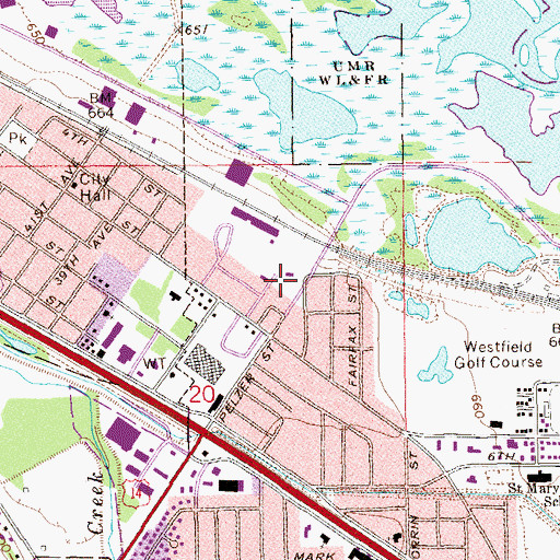 Topographic Map of Kingdom Hall of Jehovahs Witnesses, MN