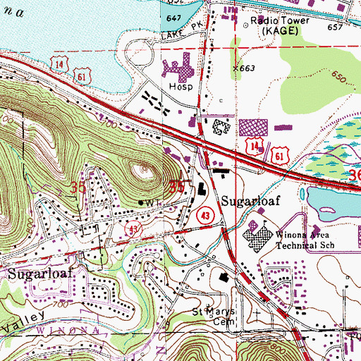 Topographic Map of Morningside Terrace, MN
