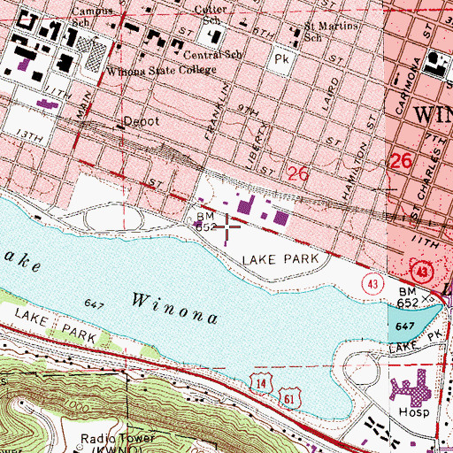 Topographic Map of Bambenek Fields, MN