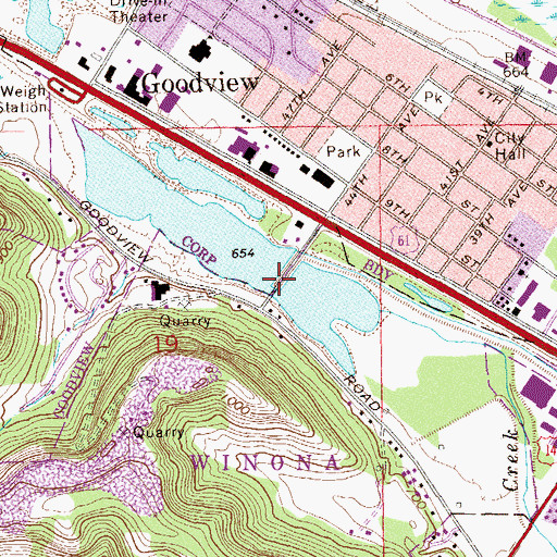 Topographic Map of Gilmore Valley Watershed, MN