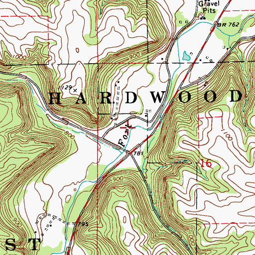 Topographic Map of Lazy D Campground, MN