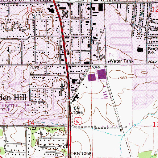 Topographic Map of New Testament Baptist Temple, MN