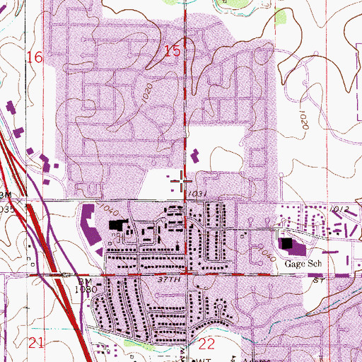 Topographic Map of Pax Christi Church, MN