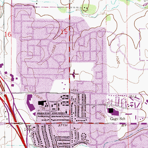 Topographic Map of Rochester Assembly of God Church, MN