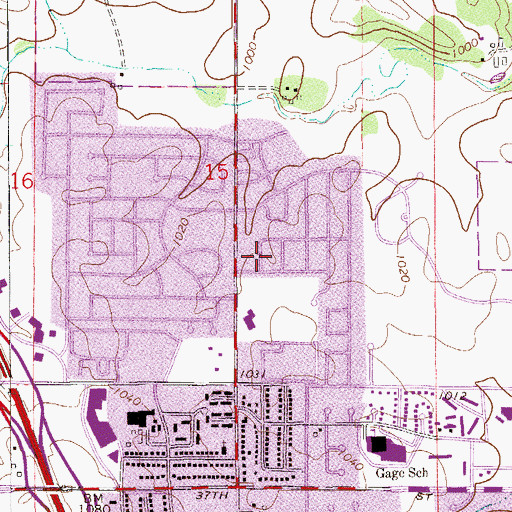 Topographic Map of Resurrection Evangelical Lutheran Church, MN