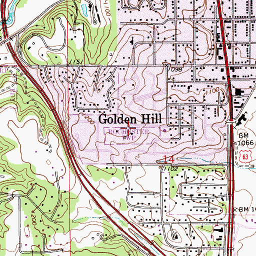 Topographic Map of Rochester Mennonite Fellowship, MN