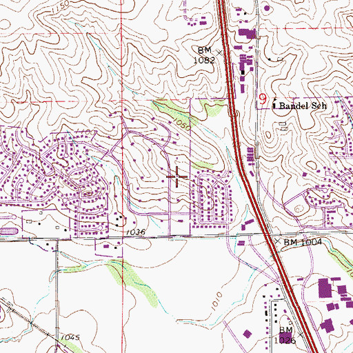 Topographic Map of Rochester Mennonite Fellowship, MN