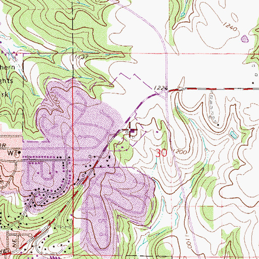 Topographic Map of The Church of Jesus Christ of Latter Day Saints, MN