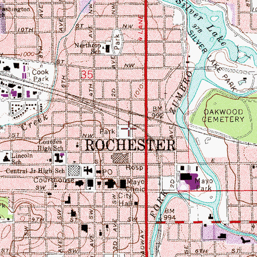 Topographic Map of Heritage House, MN