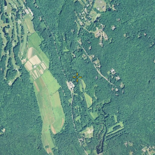 Aerial/Satellite Image of Ballwall Brook, CT