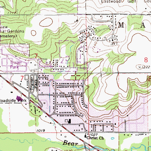 Topographic Map of Joyce Park, MN