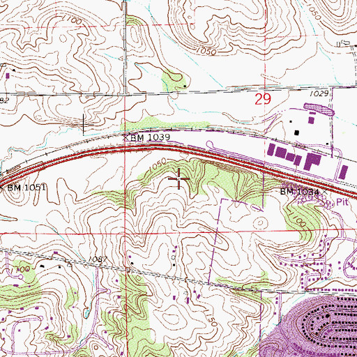 Topographic Map of Diamond Ridge Park, MN