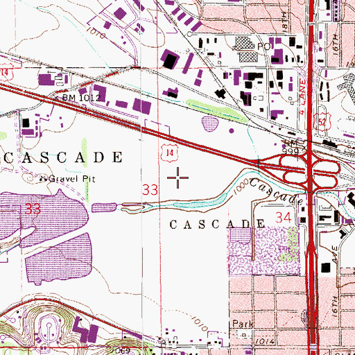 Topographic Map of Cascade Lake Park, MN