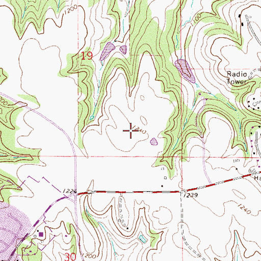 Topographic Map of Emerald Hills Park, MN