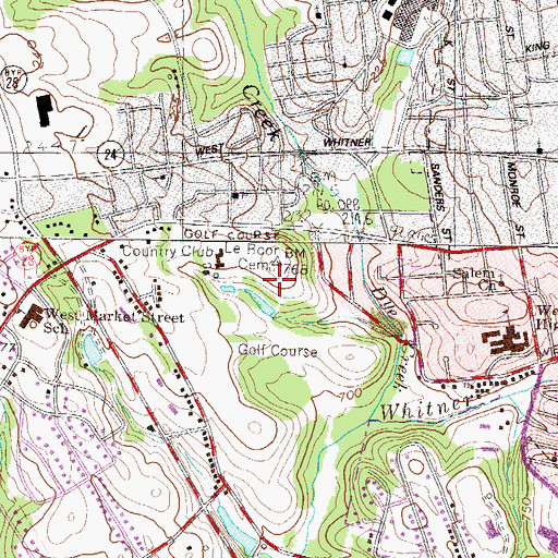 Topographic Map of Byrum - LeBoon Family Cemetery, SC