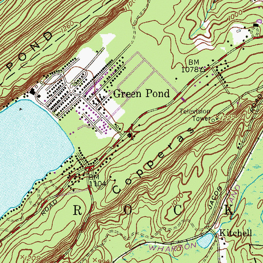 Topographic Map of Saint Simon Roman Catholic Church, NJ