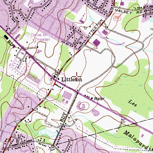 Topographic Map of Prudential Business Campus, NJ