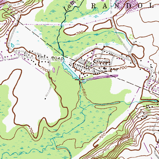 Topographic Map of Lake Lillian, NJ