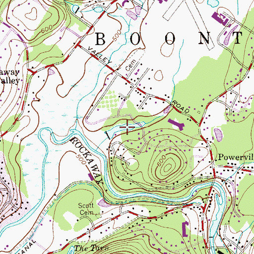 Topographic Map of Lake Tumble-In, NJ