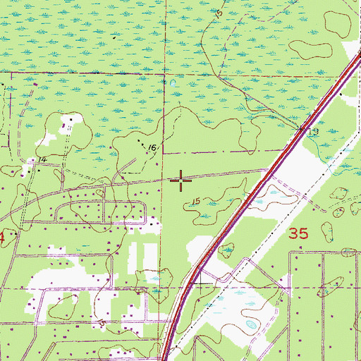 Topographic Map of Saint Anthony Catholic Church, FL