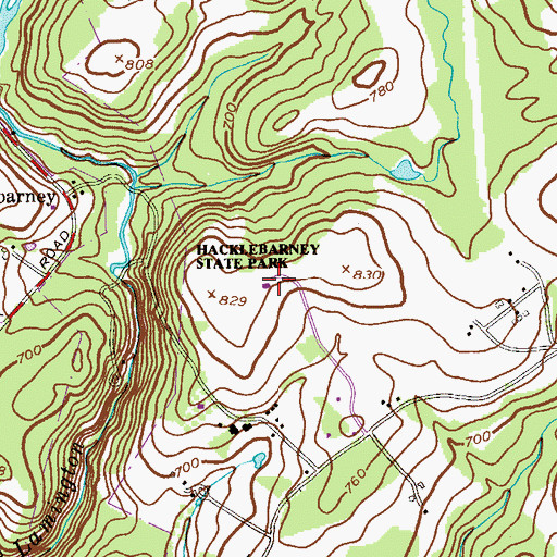 Topographic Map of Kay Environmental Education Center, NJ