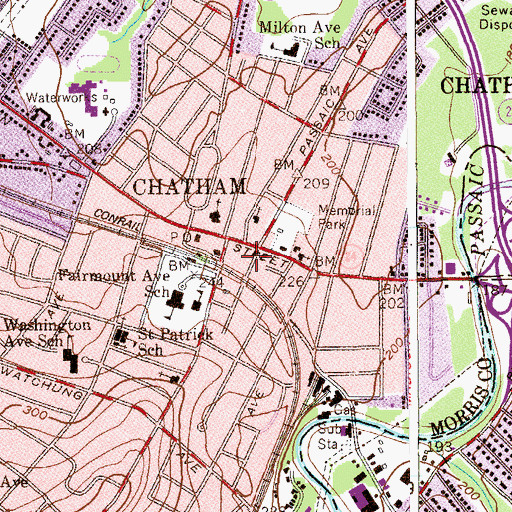 Topographic Map of Reasoner Park, NJ