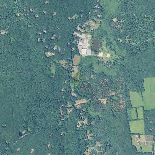 Aerial/Satellite Image of Barrett Ledge Brook, CT