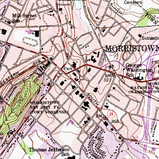 Topographic Map of Church of the Redeemer, NJ