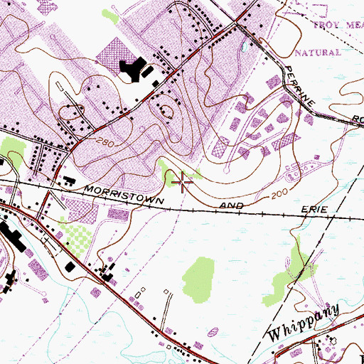 Topographic Map of Black Brook Park, NJ