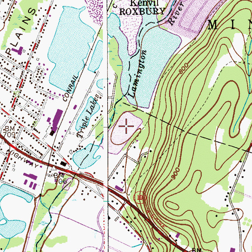 Topographic Map of Randolph Park, NJ