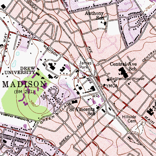 Topographic Map of Stillery House, NJ