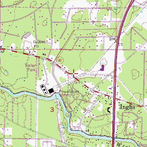 Topographic Map of First Pentacostal Church, FL