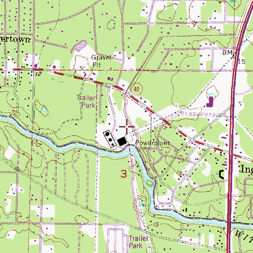 Topographic Map of Progress Energy Power Station (historical), FL